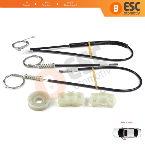 Land Rover Freelander MK1 L314 LN 1997-2006 3/5 Kapı LR006372 İçin Elektrikli Ön Sol Kapı Cam Kriko Tamir Seti