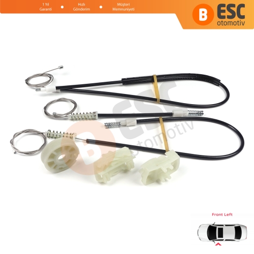 Land Rover Freelander MK1 L314 LN 1997-2006 3/5 Kapı LR006372 İçin Elektrikli Ön Sol Kapı Cam Kriko Tamir Seti