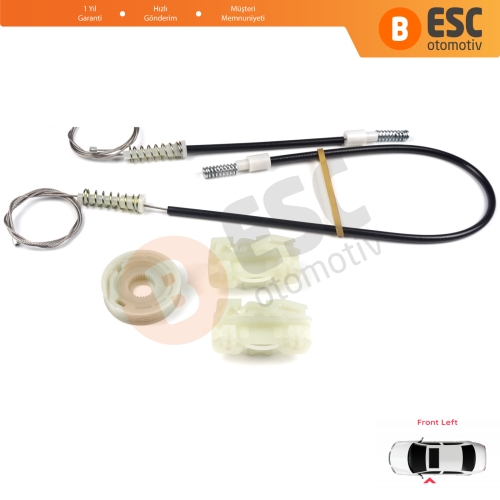 Land Rover Freelander MK1 L314 LN 1997-2006 3/5 Kapı LR006372 İçin Elektrikli Ön Sol Kapı Cam Kriko Tamir Seti