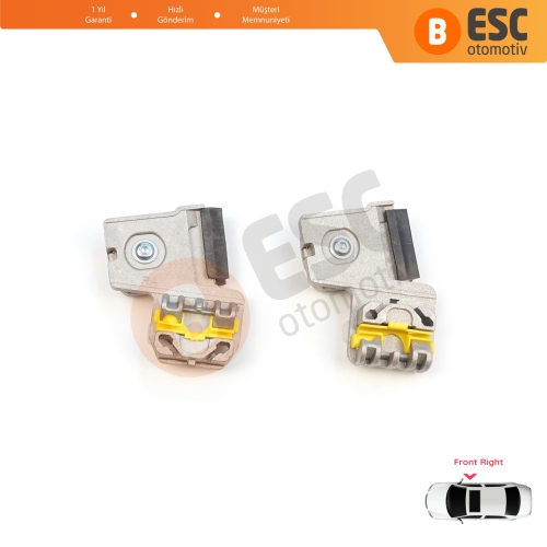 VW Golf Bora Jetta MK4 A4 1J 1997-2006 Peugeot 607 1999-2010 1J3837462 İçin Ön Sağ Kapı Cam Kriko Tamir Klipsi RA+RB