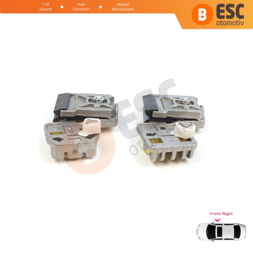 VW Golf Bora Jetta MK4 A4 1J 1997-2006 Peugeot 607 1999-2010 1J3837462 İçin Ön Sağ Kapı Cam Kriko Tamir Klipsi RA+RB