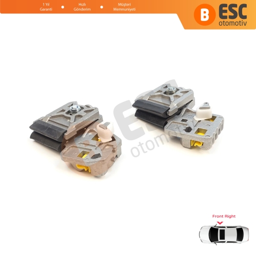 VW Golf Bora Jetta MK4 A4 1J 1997-2006 Peugeot 607 1999-2010 1J3837462 İçin Ön Sağ Kapı Cam Kriko Tamir Klipsi RA+RB