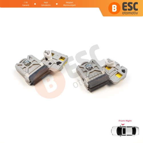 VW Golf Bora Jetta MK4 A4 1J 1997-2006 Peugeot 607 1999-2010 1J3837462 İçin Ön Sağ Kapı Cam Kriko Tamir Klipsi RA+RB