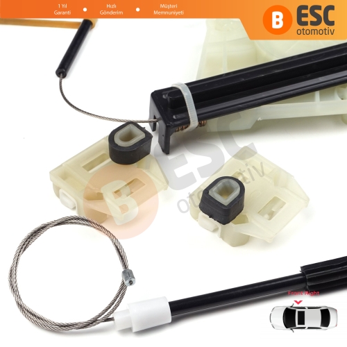 Seat Leon MK1 1M1 1999-2006 Seat Toledo MK2 1M2 1998-2004 4/5 Kapı 1M0837462A İçin Elektrikli Ön Sağ Kapı Cam Kriko Tamir Seti