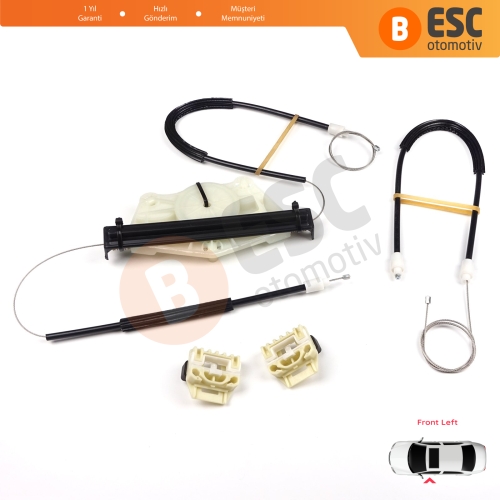 Seat Leon MK1 1M1 1999-2006 Seat Toledo MK2 1M2 1998-2004 4/5 Kapı 1M0837461A İçin Elektrikli Ön Sol Kapı Cam Kriko Tamir Seti