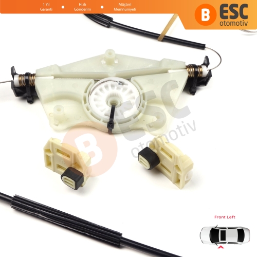 Seat Leon MK1 1M1 1999-2006 Seat Toledo MK2 1M2 1998-2004 4/5 Kapı 1M0837461A İçin Elektrikli Ön Sol Kapı Cam Kriko Tamir Seti
