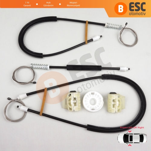 VW New Beetle C1 1C1 1997-2011 3-Kapı Hatchback 1C0837655 1C0837656 İçin Elektrikli Ön Sağ veya Sol Kapı Cam Kriko Tamir Seti