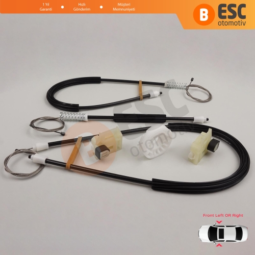 VW New Beetle C1 1C1 1997-2011 3-Kapı Hatchback 1C0837655 1C0837656 İçin Elektrikli Ön Sağ veya Sol Kapı Cam Kriko Tamir Seti