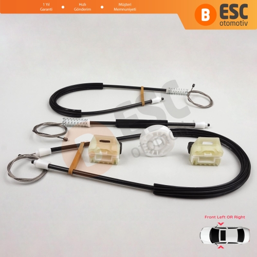 VW New Beetle C1 1C1 1997-2011 3-Kapı Hatchback 1C0837655 1C0837656 İçin Elektrikli Ön Sağ veya Sol Kapı Cam Kriko Tamir Seti