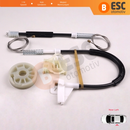 Skoda Octavia MK1 1U 1996-2000 Makyajsız Kasa 1U0839461 İçin Elektrikli Arka Sol Kapı Cam Kriko Tamir Seti