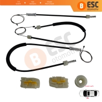 Seat Leon MK2 1P 1P1 2005-2012 5-Kapı HB 1P0837461A İçin Elektrikli Ön Sol Kapı Cam Kriko Tamir Seti