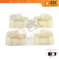 Audi A4 B5 VW Polo MK3 6N Passat B5 Skoda Superb MK1 8D0837462 İçin 4 Adet Ön Sağ Sol Cam Kriko Tamir Kılavuz Klipsi