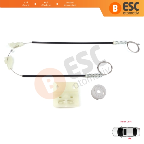 Land Rover Freelander MK1 L314 LN 1997-2006 3/5 Kapı CVH101210 İçin Elektrikli Arka Sol Kapı Cam Kriko Tamir Seti