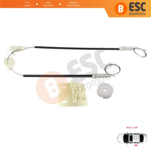 Land Rover Freelander MK1 L314 LN 1997-2006 3/5 Kapı CVH101210 İçin Elektrikli Arka Sol Kapı Cam Kriko Tamir Seti