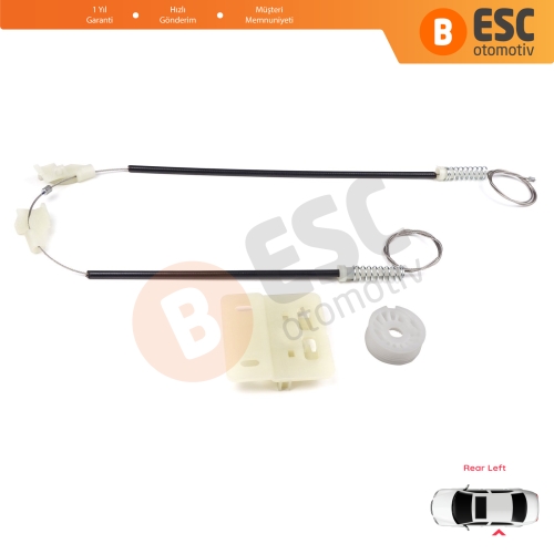 Land Rover Freelander MK1 L314 LN 1997-2006 3/5 Kapı CVH101210 İçin Elektrikli Arka Sol Kapı Cam Kriko Tamir Seti