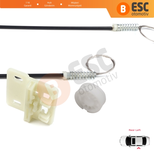 Land Rover Freelander MK1 L314 LN 1997-2006 3/5 Kapı CVH101210 İçin Elektrikli Arka Sol Kapı Cam Kriko Tamir Seti