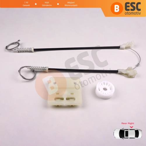 Land Rover Freelander MK1 L314 LN 1997-2006 3/5 Kapı CVH101200 İçin Elektrikli Arka Sağ Kapı Cam Kriko Tamir Seti