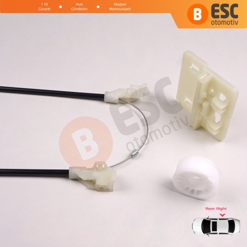 Land Rover Freelander MK1 L314 LN 1997-2006 3/5 Kapı CVH101200 İçin Elektrikli Arka Sağ Kapı Cam Kriko Tamir Seti