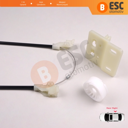 Land Rover Freelander MK1 L314 LN 1997-2006 3/5 Kapı CVH101200 İçin Elektrikli Arka Sağ Kapı Cam Kriko Tamir Seti