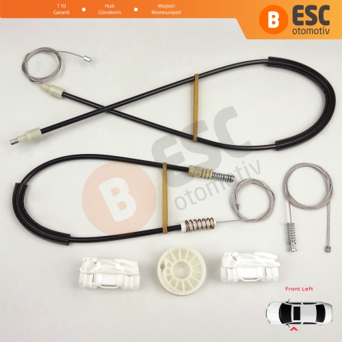 VW Sharan MK1 7M Seat Alhambra 7M 7V 1995-2010 Ford Galaxy MK1 1995-2006 7M0837461 İçin Elektrikli Ön Sol Kapı Cam Kriko Tamir Seti