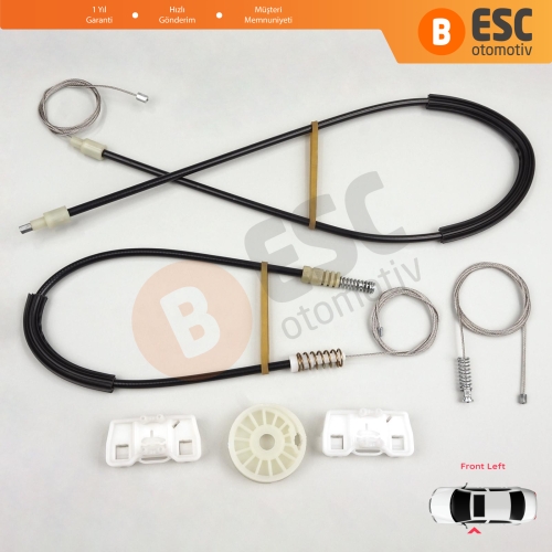 VW Sharan MK1 7M Seat Alhambra 7M 7V 1995-2010 Ford Galaxy MK1 1995-2006 7M0837461 İçin Elektrikli Ön Sol Kapı Cam Kriko Tamir Seti