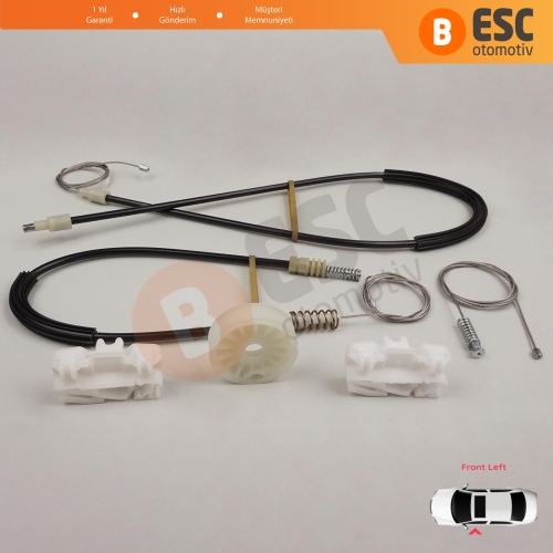 VW Sharan MK1 7M Seat Alhambra 7M 7V 1995-2010 Ford Galaxy MK1 1995-2006 7M0837461 İçin Elektrikli Ön Sol Kapı Cam Kriko Tamir Seti