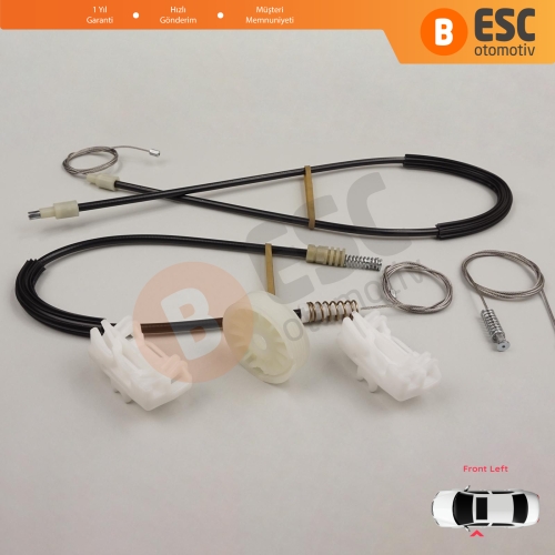 VW Sharan MK1 7M Seat Alhambra 7M 7V 1995-2010 Ford Galaxy MK1 1995-2006 7M0837461 İçin Elektrikli Ön Sol Kapı Cam Kriko Tamir Seti