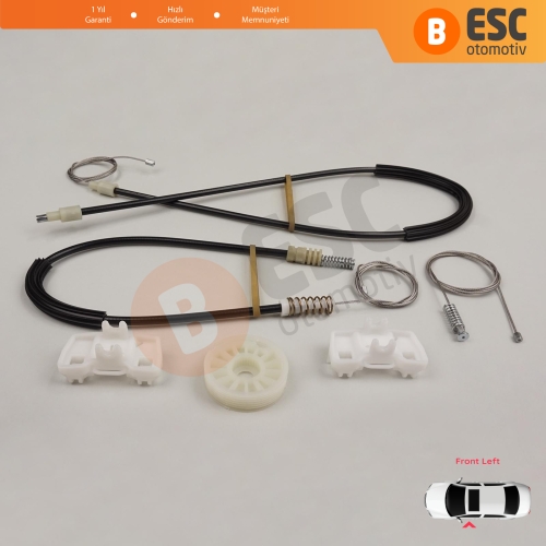 VW Sharan MK1 7M Seat Alhambra 7M 7V 1995-2010 Ford Galaxy MK1 1995-2006 7M0837461 İçin Elektrikli Ön Sol Kapı Cam Kriko Tamir Seti