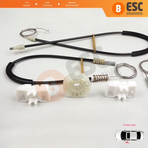 VW Sharan MK1 7M Seat Alhambra 7M 7V 1995-2010 Ford Galaxy MK1 1995-2006 7M0837461 İçin Elektrikli Ön Sol Kapı Cam Kriko Tamir Seti