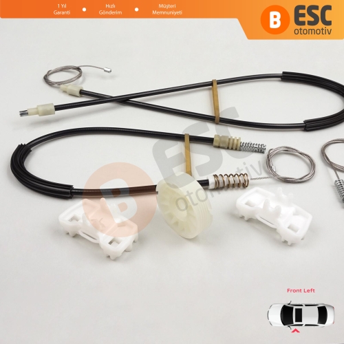 VW Sharan MK1 7M Seat Alhambra 7M 7V 1995-2010 Ford Galaxy MK1 1995-2006 7M0837461 İçin Elektrikli Ön Sol Kapı Cam Kriko Tamir Seti