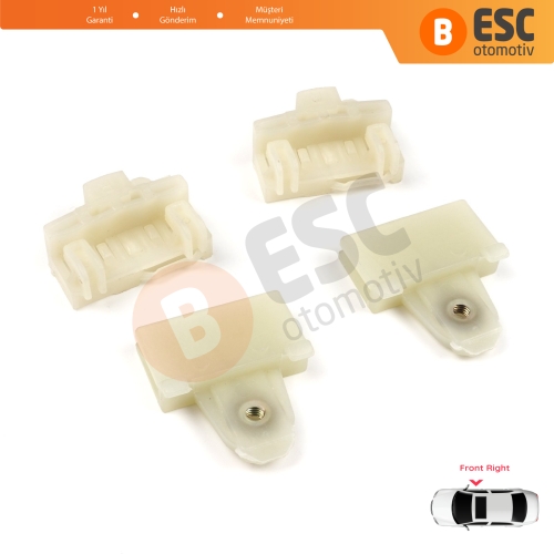 Pontiac Grand Am Sunfire 1995-2005 Oldsmobile Alero Cutlass MK6 Chevrolet Cavalier Malibu GM1351126 İçin 4 Adet Ön Sağ Cam Kriko Tamir Kılavuz Klipsi
