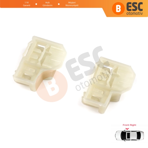 Audi A4 B5 VW Polo MK3 6N Passat B5 Skoda Superb MK1 8D0837462 İçin Ön Sağ Cam Kriko Tamir Kılavuz Klipsi