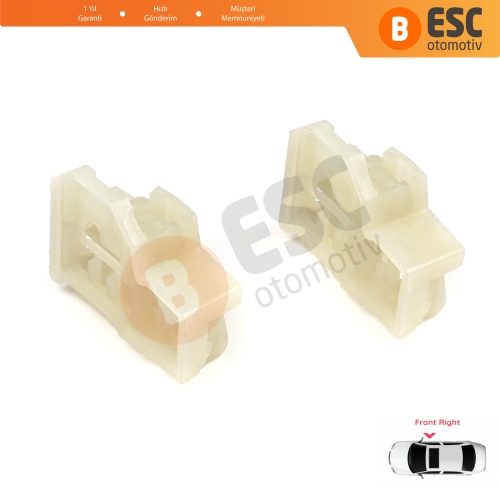 Audi A4 B5 VW Polo MK3 6N Passat B5 Skoda Superb MK1 8D0837462 İçin Ön Sağ Cam Kriko Tamir Kılavuz Klipsi