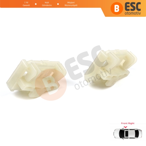 Audi A4 B5 VW Polo MK3 6N Passat B5 Skoda Superb MK1 8D0837462 İçin Ön Sağ Cam Kriko Tamir Kılavuz Klipsi
