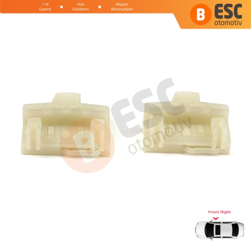 Audi A4 B5 VW Polo MK3 6N Passat B5 Skoda Superb MK1 8D0837462 İçin Ön Sağ Cam Kriko Tamir Kılavuz Klipsi