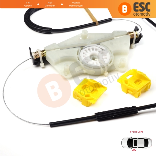 VW Golf MK4 Jetta Bora A4 1J 4/5 Kapı 1JM898461 İçin Sol Ön Cam Kriko Tamir Seti