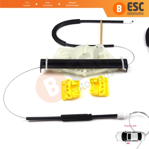 VW Golf MK4 Jetta Bora A4 1J 4/5 Kapı 1JM898461 İçin Sol Ön Cam Kriko Tamir Seti