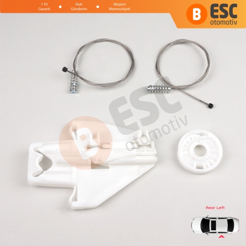 Seat Toledo MK2 1M2 1998-2004 Leon MK1 1M1 1999-2006 4/5 Kapı 1M0839461A İçin Sol Arka Cam Kriko Tamir Seti