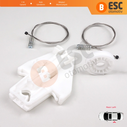 Seat Toledo MK2 1M2 1998-2004 Leon MK1 1M1 1999-2006 4/5 Kapı 1M0839461A İçin Sol Arka Cam Kriko Tamir Seti