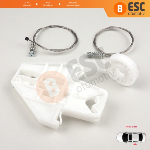 Seat Toledo MK2 1M2 1998-2004 Leon MK1 1M1 1999-2006 4/5 Kapı 1M0839461A İçin Sol Arka Cam Kriko Tamir Seti