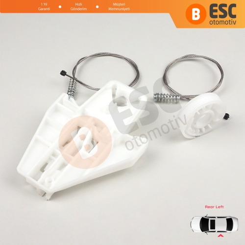 Seat Toledo MK2 1M2 1998-2004 Leon MK1 1M1 1999-2006 4/5 Kapı 1M0839461A İçin Sol Arka Cam Kriko Tamir Seti