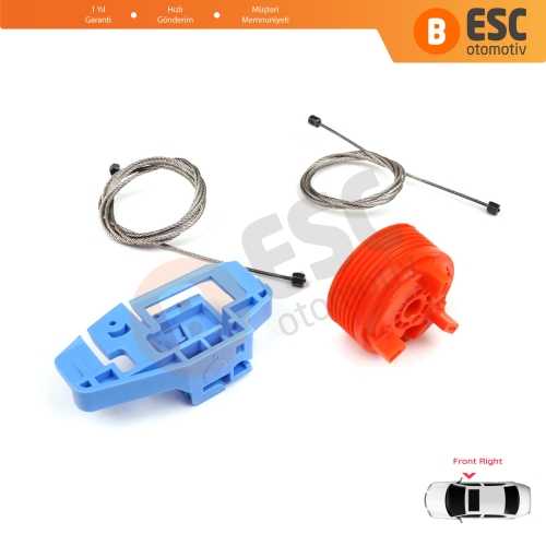 Renault Scenic Grand Scenic MK2 JM0/1 2003-2009 4/5 Kapı 8200118775 İçin Elektrikli Ön Sağ Kapı Cam Kriko Tamir Seti