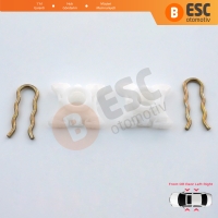 BMW E36 E92 E93 E34 E32 Z3 Z4 Volvo Passat B3 B4 Range Rover 2 LP P38A 51321938884 İçin Cam Kriko Kılavuz Kızak Klipsi