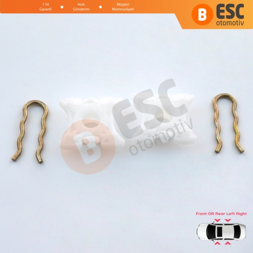 BMW E36 E92 E93 E34 E32 Z3 Z4 Volvo Passat B3 B4 Range Rover 2 LP P38A 51321938884 İçin Cam Kriko Kılavuz Kızak Klipsi