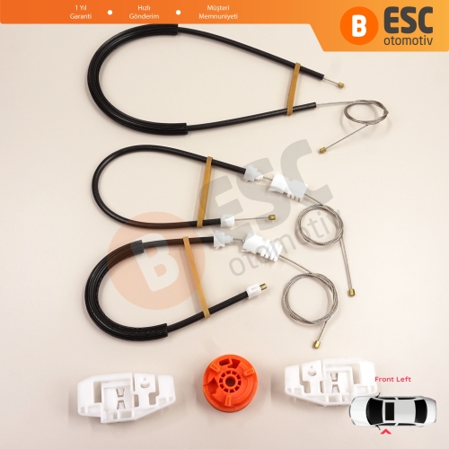 Citroen Xsara N2 N0 1997-2010 Estate SW Coupe 9221H4 İçin Elektrikli Ön Sol Cam Kriko Tamir Seti