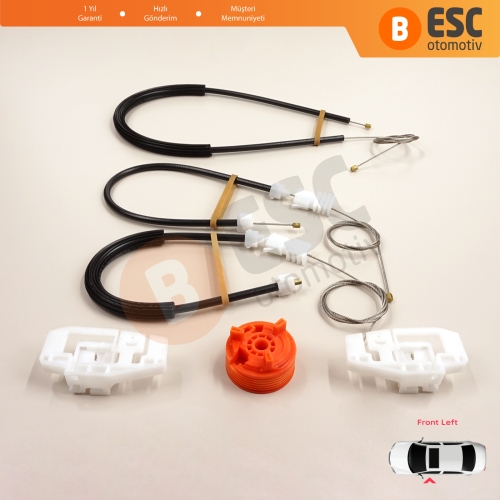 Citroen Xsara N2 N0 1997-2010 Estate SW Coupe 9221H4 İçin Elektrikli Ön Sol Cam Kriko Tamir Seti