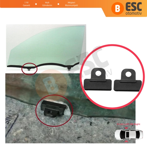 Toyota Corolla Prius Cruiser Hilux Matrix Pontiac Vibe Lexus RX İçin Kapı Cam Tutucu Taşıyıcı Kızak Klipsi