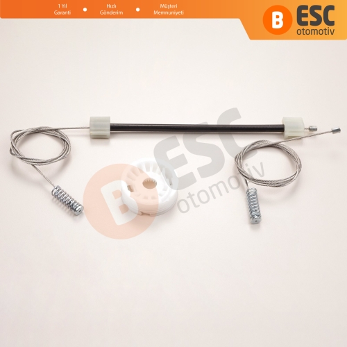 BMW 5 Serisi E60 E61 2003-2010 4/5 Kapı 51357184746 İçin Elektrikli Arka Sağ Cam Kriko Tamir Seti