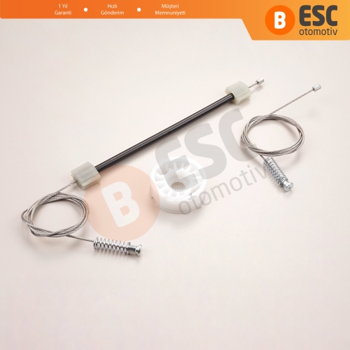 BMW 5 Serisi E60 E61 2003-2010 4/5 Kapı 51357184746 İçin Elektrikli Arka Sağ Cam Kriko Tamir Seti