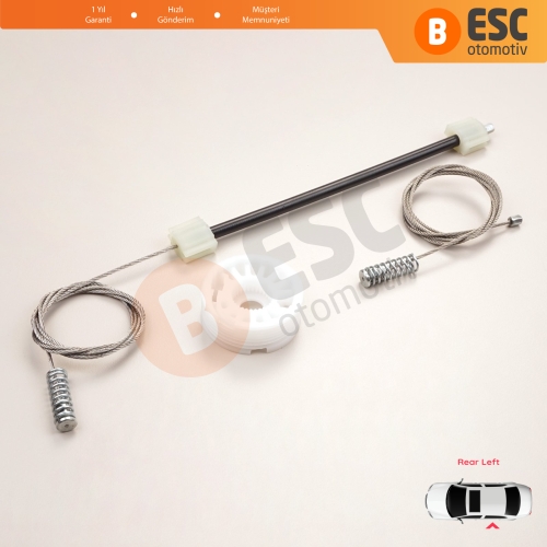 BMW 5 Serisi E60 E61 2003-2010 4/5 Kapı 51357184745 İçin Elektrikli Arka Sol Cam Kriko Tamir Seti